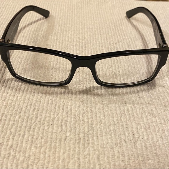 🇮🇹Burberry~Black/Plaid Signature Clear Eyeglasses with Fabric Clamshell Case - Picture 3 of 16